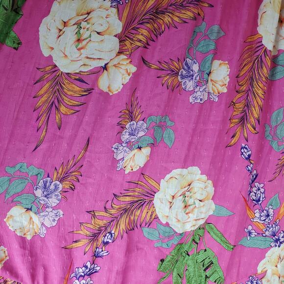 Rachel Zoe Womens Pink Floral Pattern Slit Maxi Skirt Size Medium - Picture 5 of 7